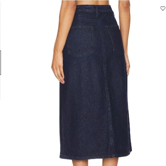 WeWoreWhat  Slit Denim Midi Skirt  S | Raw Raw Wash - Picture 3 of 3